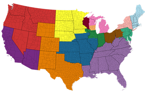 Regional Representative Territories